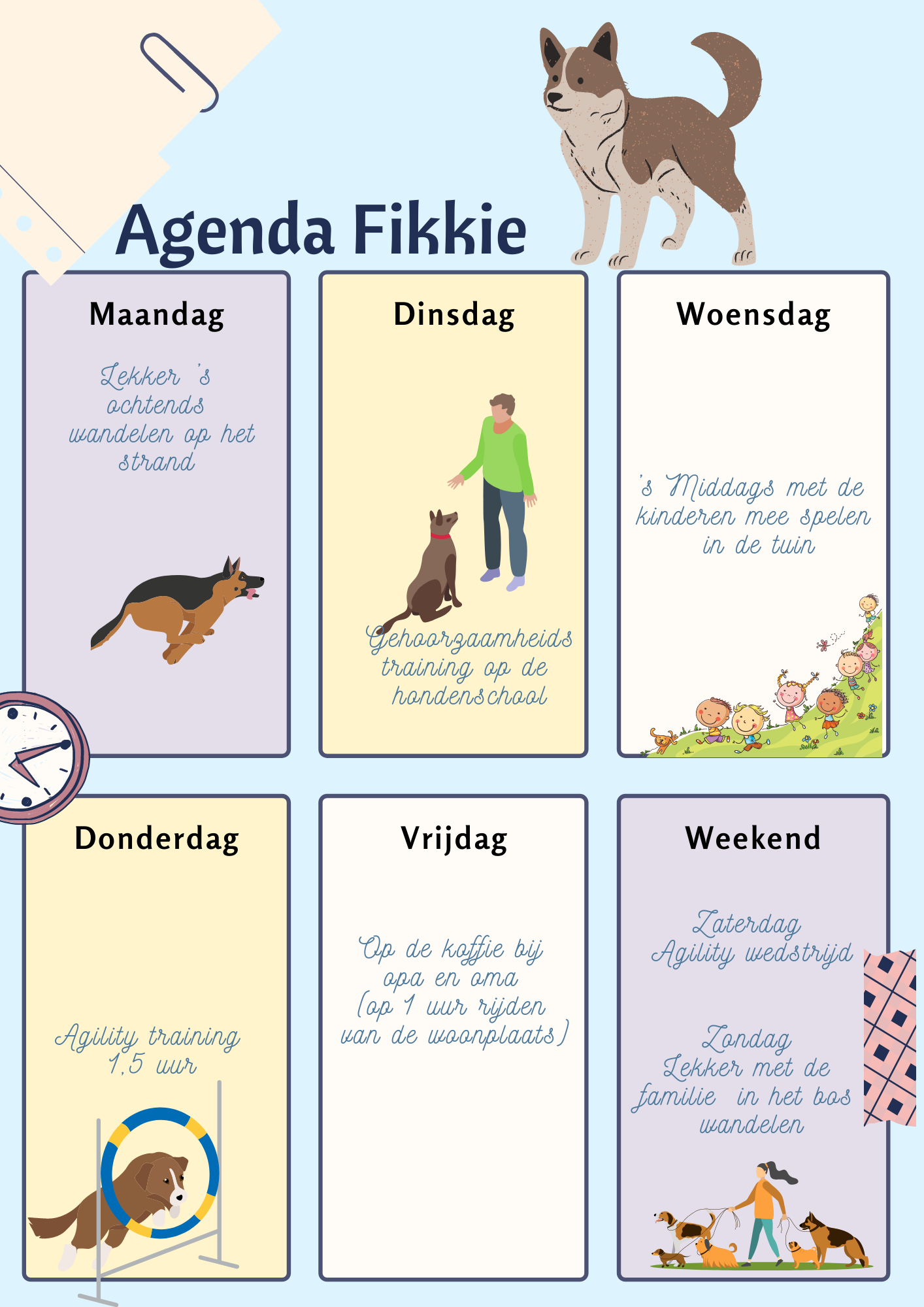 agenda hond